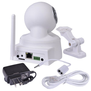 KGuard Security QRT-303 720p Infrared Night Vision Wireless Network Camera w/Pan/Tilt 2-Way Audio & Smartphone Access