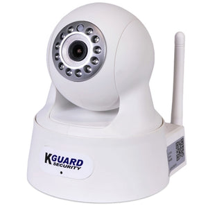 KGuard Security QRT-303 720p Infrared Night Vision Wireless Network Camera w/Pan/Tilt 2-Way Audio & Smartphone Access