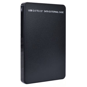 2.5 USB 2.0 External SATA HDD Enclosure (Black) - Supports up to 4TB!