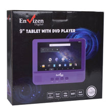 Envizen 2-in-1 Android Tablet + DVD Player - Quad-Core 1.3GHz 1GB 16GB 9 Touchscreen Android 5.1 (Purple)
