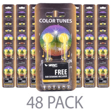 (48-Pack) Vibe Color Tunes VS-120-YLW In-Ear Stereo Headphones (Yellow) - Retail Hanging Package