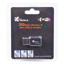 X-Media XM-WN3200 300Mbps Wireless-N USB 2.0 Mini Adapter - Retail Hanging Package