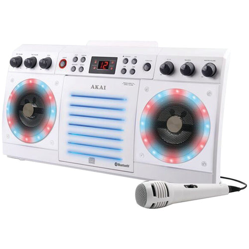 AKAI KS303W-BT CD+G Bluetooth(R) Karaoke System