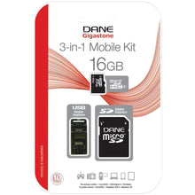 DANE-ELEC DA-3IN1-16G-R microSD(TM) Card (16GB)