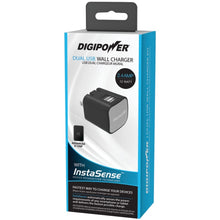 DIGIPOWER IS-AC2D InstaSense(TM) 2.4-Amp Dual-USB Wall Charger