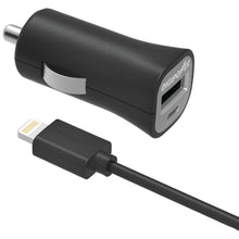 DIGIPOWER IS-PC2L InstaSense(TM) 2.4-Amp Single-USB Car Charger with 5ft Lightning(TM) Cable