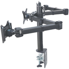 MANHATTAN 461115 LCD Monitor Mount with Double-Link Swing Arms (Supports 3 Monitors)