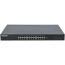 INTELLINET 561143 24-Port Gigabit Ethernet PoE+ Switch with 10 GbE Uplink