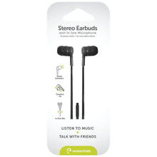 IESSENTIALS IE-BUDF2-BK Earbuds with Microphone (Black)