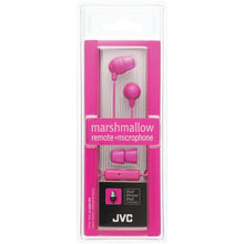 JVC HAFR37P Marshmallow(R) Inner-Ear Earbuds with Microphone & Remote (Pink)
