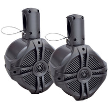 POWER ACOUSTIK MWT-80T Marine-Grade 8 750-Watt Wake Tower Enclosure & Speaker System (Titanium)