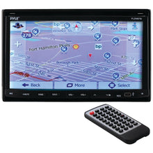 PYLE PLDNB78I 7 Double-DIN In-Dash LCD Motorized Fold-down Touchscreen Navigation DVD Receiver with Bluetooth(R) & GPS
