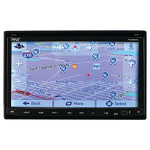 PYLE PLDNB78I 7 Double-DIN In-Dash LCD Motorized Fold-down Touchscreen Navigation DVD Receiver with Bluetooth(R) & GPS