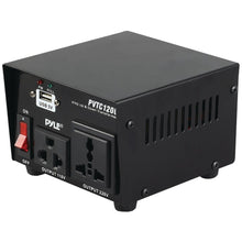 PYLE PVTC120U Step Up & Down Voltage Converter Transformer with USB Charging Port (100 Watt)
