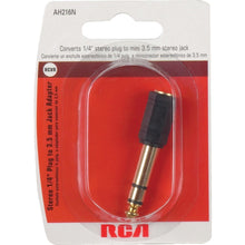 RCA AH216R 3.5mm Jack to 1/4 Plug Adapter