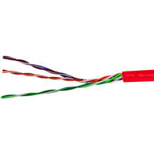 VERICOM MBW5U-01554 CAT-5E UTP Solid Riser CMR Cable, 1,000ft (Red)