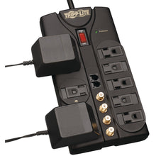 TRIPP LITE TLP810SAT 8-Outlet Surge Protector (3,240 Joules; 10ft cord; Telephone/fax/modem/coaxial protection; $250,000 Ultimate Lifetime Insurance)