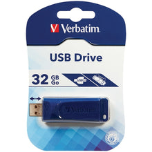 VERBATIM 97408 USB Flash Drive, Blue (32GB)