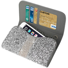Reiko REIKO HORIZONTAL DIAMONDS POUCH IPHONE6/ 6S PLUS SILVER (6.62X3.46X0.68 INCHES PLUS)