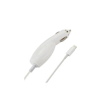 Reiko REIKO IPHONE 5/ SE CAR CHARGER WITH BUILT IN USB CABLE IN WHITE