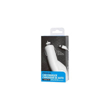 Reiko REIKO IPHONE 5/ SE CAR CHARGER WITH BUILT IN USB CABLE IN WHITE