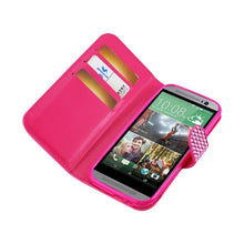 Reiko Diamond Flip Case HTC One M8 Pink