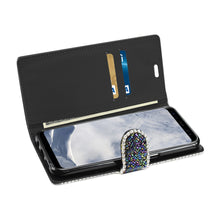 Reiko REIKO SAMSUNG GALAXY S8/ SM BEAD DIAMOND WALLET CASE IN BLACK