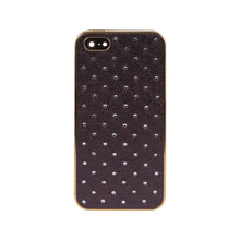 Reiko Diamond Leather Protector Cover Iphone5 Soft Quilt Dark Purp