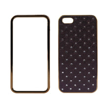 Reiko Diamond Leather Protector Cover Iphone5 Soft Quilt Dark Purp