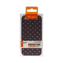 Reiko Diamond Leather Protector Cover Iphone5 Soft Quilt Dark Purp