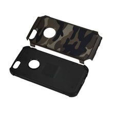 Reiko Design Hybrid Leather Protector Cover Iphone5 Brown Camouflage Design