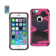 Reiko Design Hybrid Leather Protector Cover Iphone5 Pink Camouflage Design