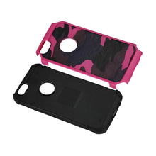 Reiko Design Hybrid Leather Protector Cover Iphone5 Pink Camouflage Design