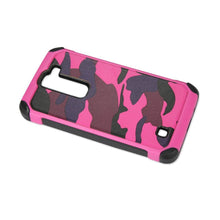 Reiko Design Hybrid Leather Protector Cover LG Volt 2/ Ls751/ G4C/ G4 Compact/ C90 With Camouflage Design Army Pink