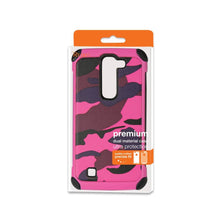 Reiko Design Hybrid Leather Protector Cover LG Volt 2/ Ls751/ G4C/ G4 Compact/ C90 With Camouflage Design Army Pink