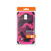 Reiko Design Hybrid Leather Protector Cover Samsung Galaxy Note 4 Pink Camouflage Design