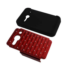 Reiko Diamond Hybrid Protector Cover Alcatel Onetouch Evolve 2 4037T Black Red
