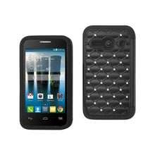 Reiko Diamond Hybrid Protector Cover Alcatel Onetouch Evolve 2 4037T Black