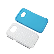 Reiko REIKO SAMSUNG GALAXY S6 HYBRID HEAVY DUTY JEWELRY DIAMOND CASE IN BLUE WHITE