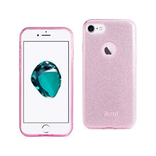 Reiko REIKO IPHONE 7 SHINE GLITTER SHIMMER HYBRID CASE IN PINK