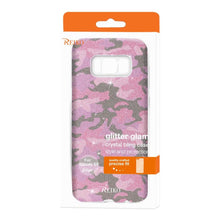 Reiko REIKO SAMSUNG GALAXY S8 EDGE SHINE GLITTER SHIMMER CAMOUFLAGE HYBRID CASE IN HOT PINK