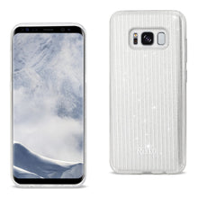 Reiko REIKO SAMSUNG GALAXY S8 EDGE/ S8 PLUS SHINE GLITTER SHIMMER STRIPE HYBRID CASE IN LINEAR SILVER