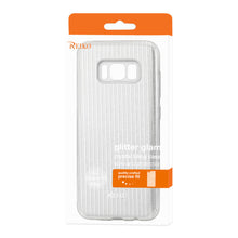 Reiko REIKO SAMSUNG GALAXY S8 EDGE/ S8 PLUS SHINE GLITTER SHIMMER STRIPE HYBRID CASE IN LINEAR SILVER