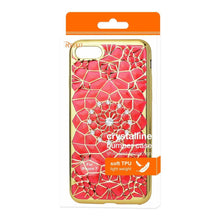Reiko REIKO IPHONE 7 SOFT TPU CASE WITH SPARKLING DIAMOND SUNFLOWER DESIGN IN RED