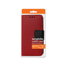 Reiko Wallet Case 3 In 1 For Alcatel Onetouch Conquest Red With Interior Leather-Like Material & Polymer Cover-Red