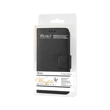 Reiko Wallet Case 3 In 1 For Blu Dash 5.0 D410A Black With Interior Leather-Like Material And Polymer Cover