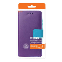 Reiko REIKO HTC BOLT 3-IN-1 WALLET CASE IN PURPLE