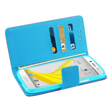 Reiko REIKO HTC BOLT 3-IN-1 WALLET CASE IN PURPLE