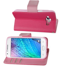 Reiko REIKO SAMSUNG GALAXY J1 3-IN-1 WALLET CASE IN HOT PINK
