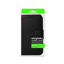 Reiko Wallet Case 3 In 1 For ZTE Overture 2 Black With Interior Leather-Like Material And Polymer Cover
